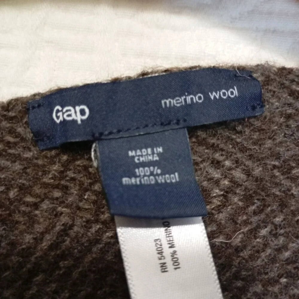 Gap Scarf Brown 100% Merino Wool
